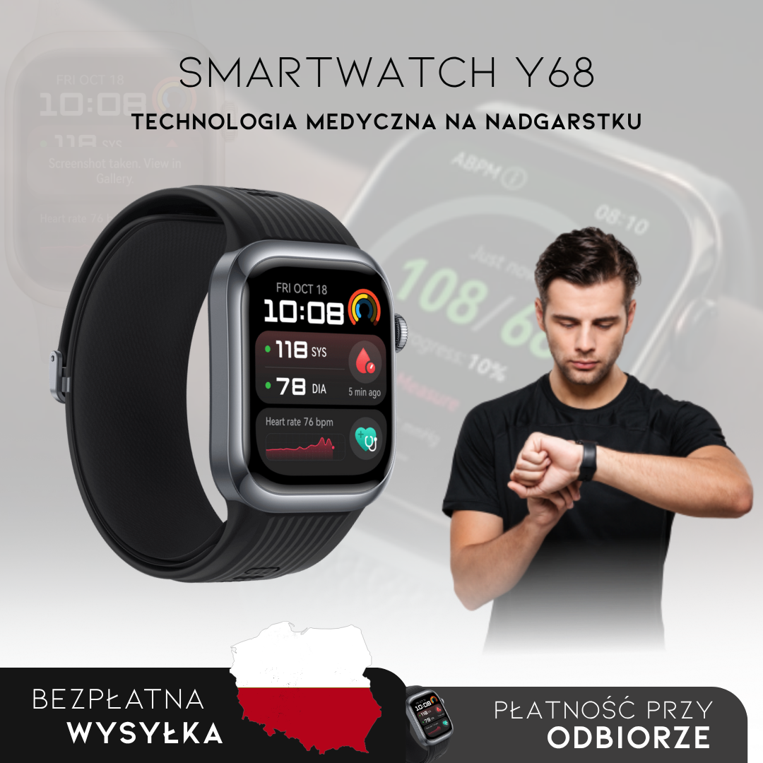 Smartwatch Y68 | Inteligentne Monitorowanie