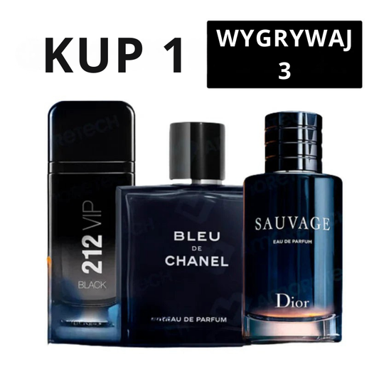 Kup 1, Odbierz 3 – Zestaw Perfum Importowanych + Ekskluzywny Prezent