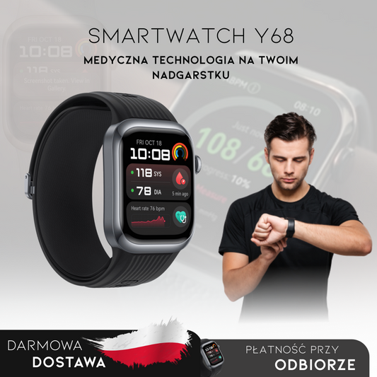 Smartwatch Y68 | Inteligentne Monitorowanie